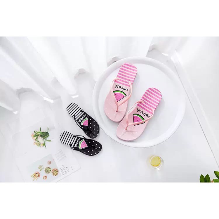 watermelon jelly sandals
