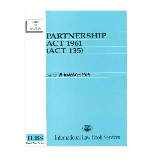 Partnership Act 1961 Act 135 As At March 2019 Shopee Malaysia