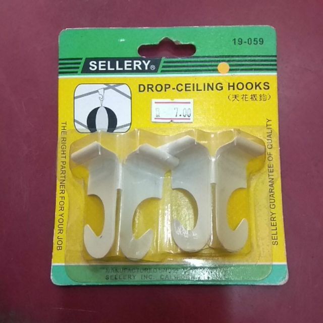 1 Pack X 2pcs Sellery Drop Ceiling Hook Stock Clearance Shopee