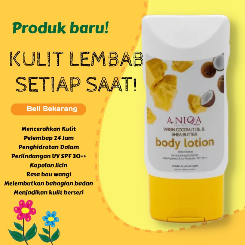 Aniqa Wow Beauty Body Lotion 200ml, Virgin Coconut Oil & Shea Butter ...