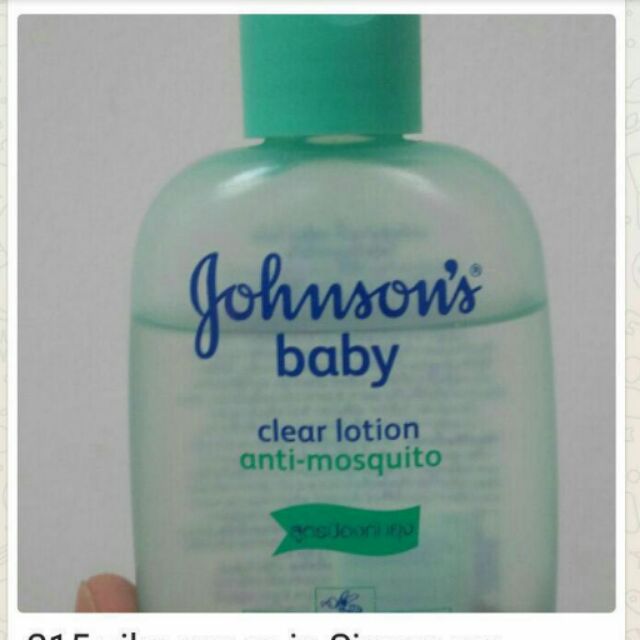 johnson's clear lotion anti mosquito