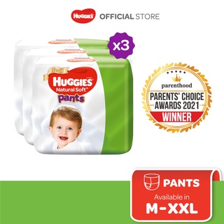 Image of Huggies Ultra Natural Soft Pants Super Jumbo - M56/L44/XL38/XXL32 (3 Packs)