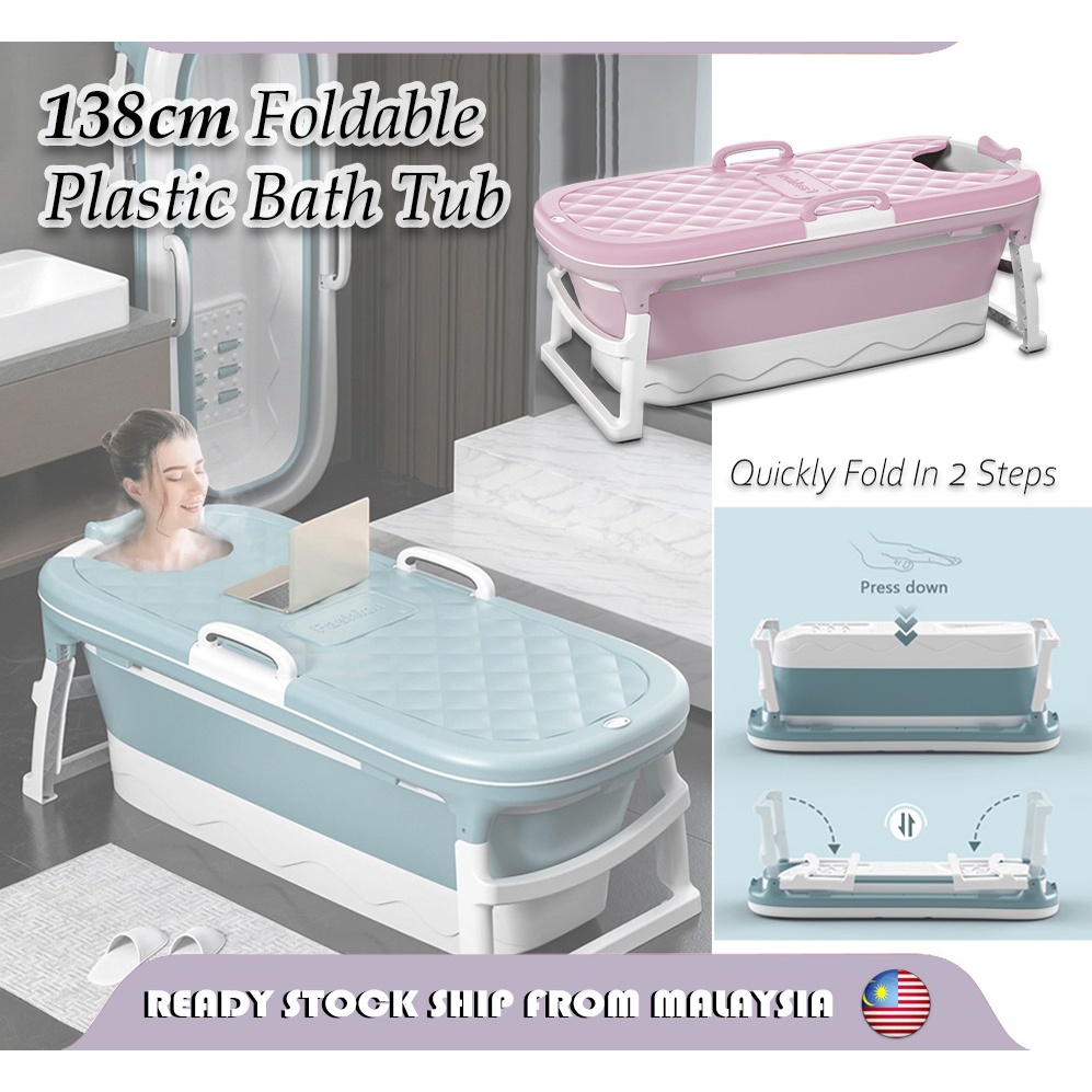 8822 Foldable Adult Bath Tub (138cm Large) Fodable & Portable Plastic