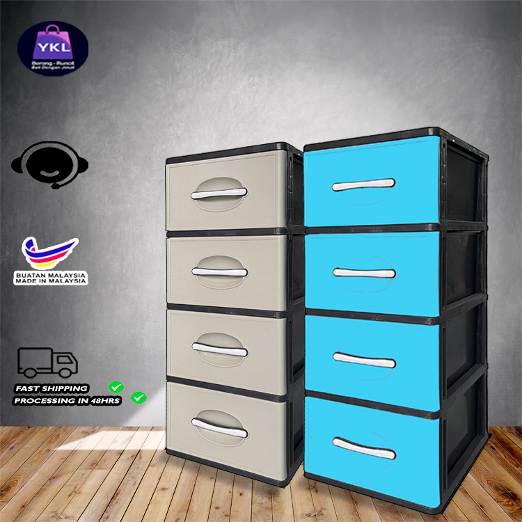 PLASTIC DRAWER 4 TIERS (2400SC) /PLASTIC / PLASTIC STORAGE
