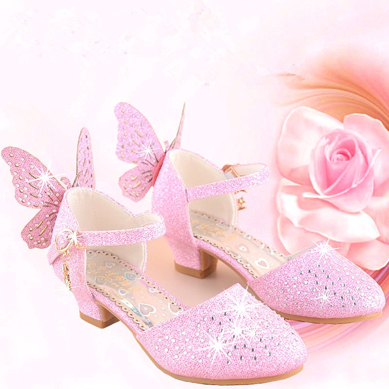 Brand New Girl/'s Fashion Glitter Rhinestone Dress Shoes Size 9-4
