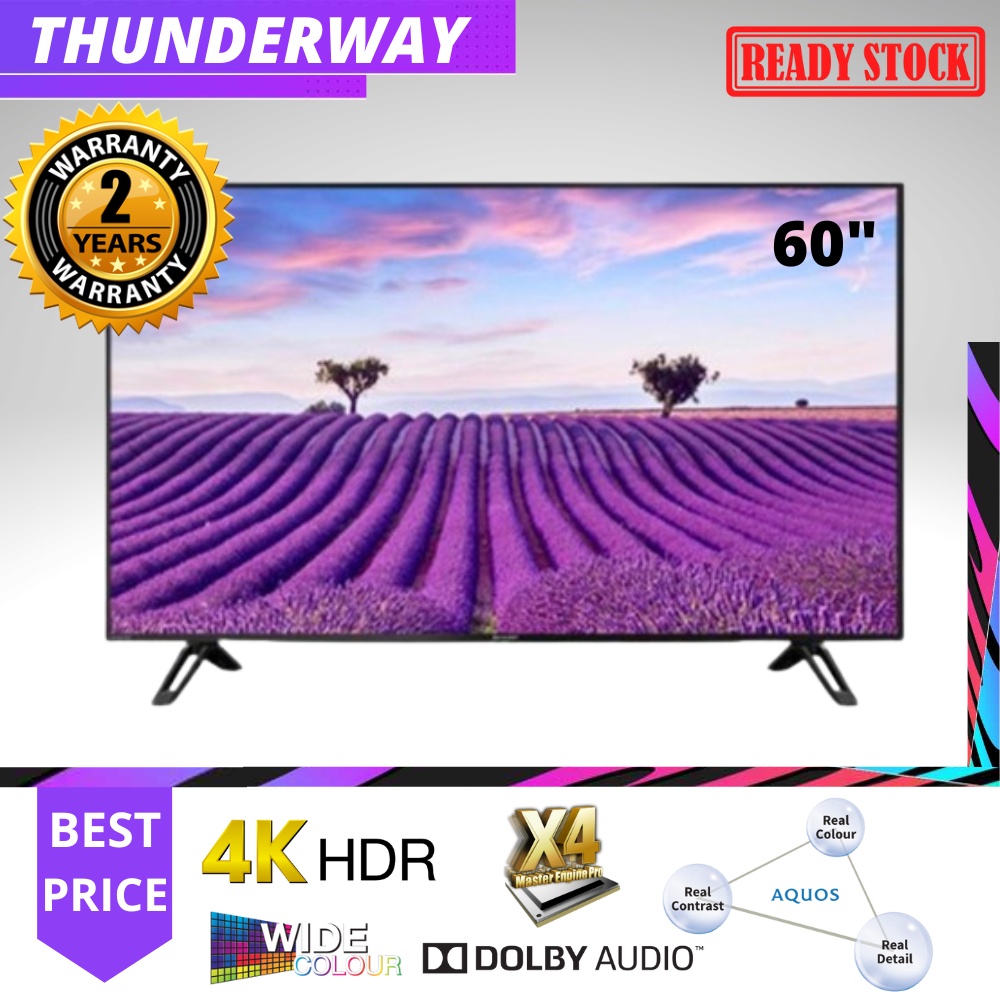 SHARP 50" Inch 4TC60CH1X AQUOS 4K UHD LED TV Shopee Malaysia