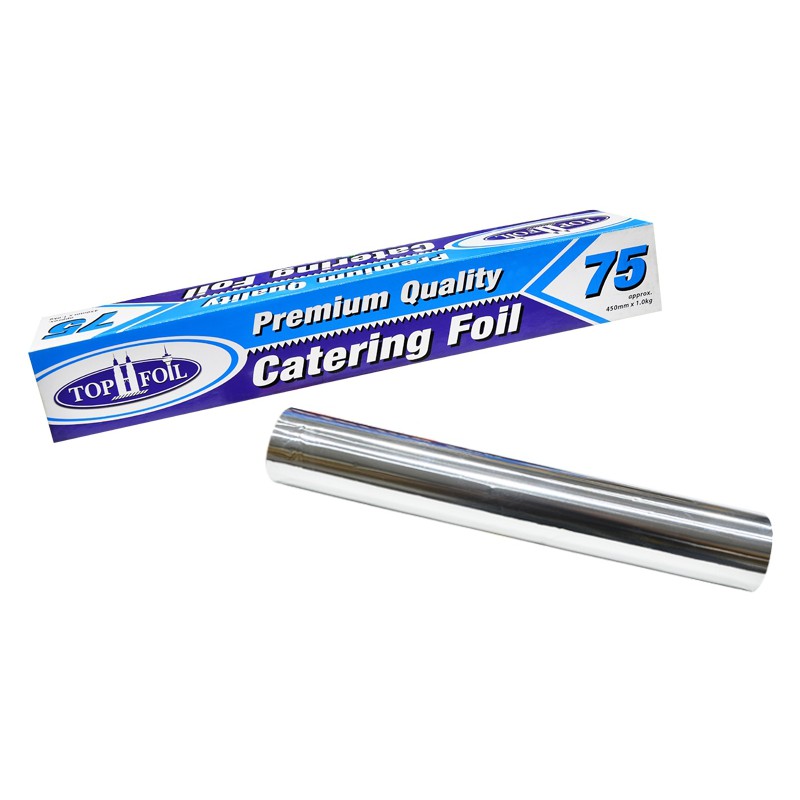 2 x Kitchen Best Quality Aluminium Foil Catering Tin 450mm x 75m strong packing 