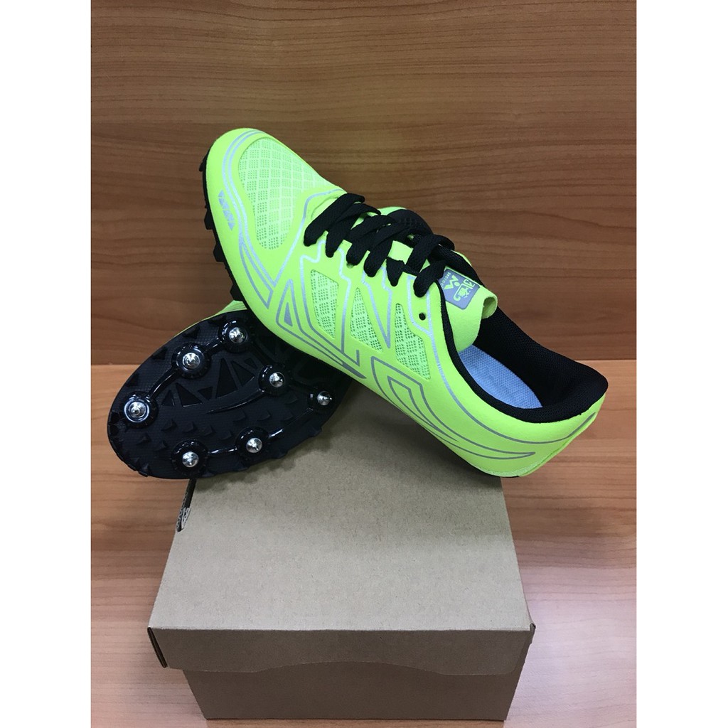 Peacock Brand Pk 813 Field Spikes Run Spikes Fluorescent Yellow 1 Pair Special Shopee Malaysia