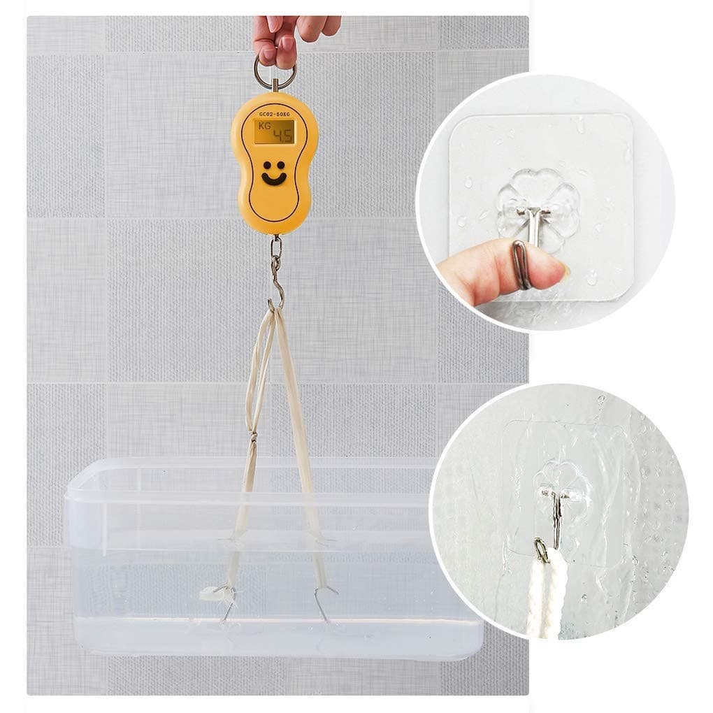 Utensil Bakeware (1 pcs) Magic Hook Transparent Wall Kitchen Without Nails Strong Sticky Sucker Heavy Hanging Adhesiv... - Image 5