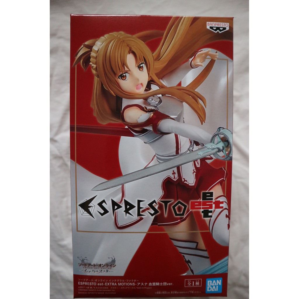 Banpresto Sword Art Online Integral Factor Espresto EST Extra Motions
