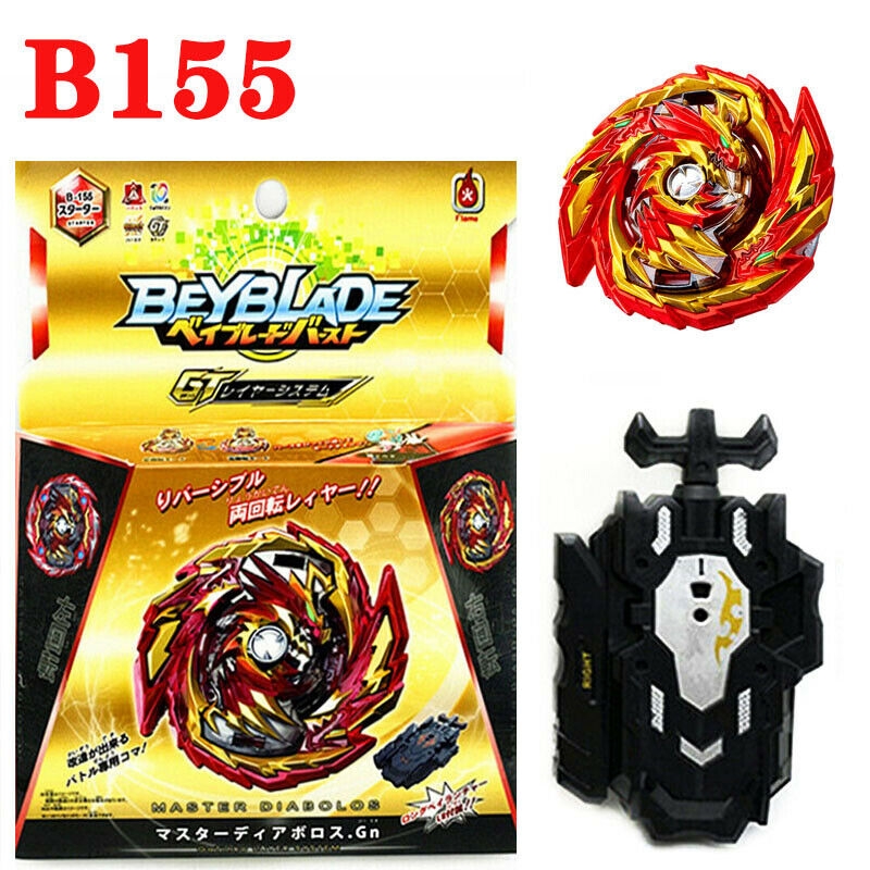 B 155 2020 New Beyblade Fire Burst Starter Master Diabolos Gn With L R Launcher Kids Toys Shopee Malaysia