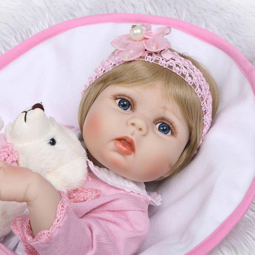 21 Inch Full Body Silicone Vinyl Baby Doll Adorable Lov