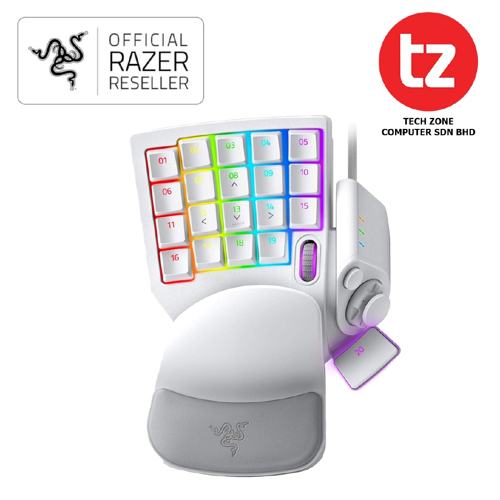 Razer Tartarus Pro Mercury White Pc Gaming Keypad Rz07 R3m1 Shopee Malaysia