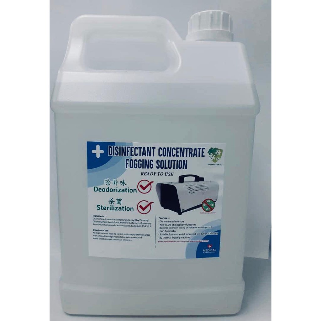 Disinfectant Concentrate Fogging Solution 5L Shopee Malaysia