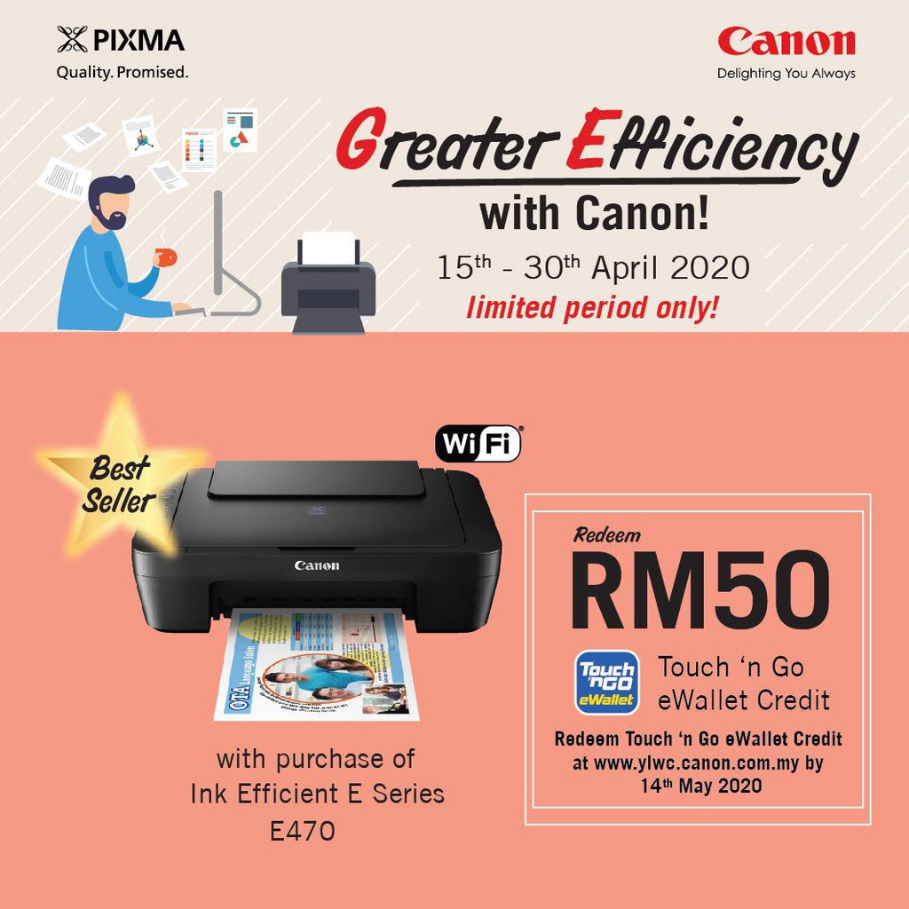 canon e470 printer specification
