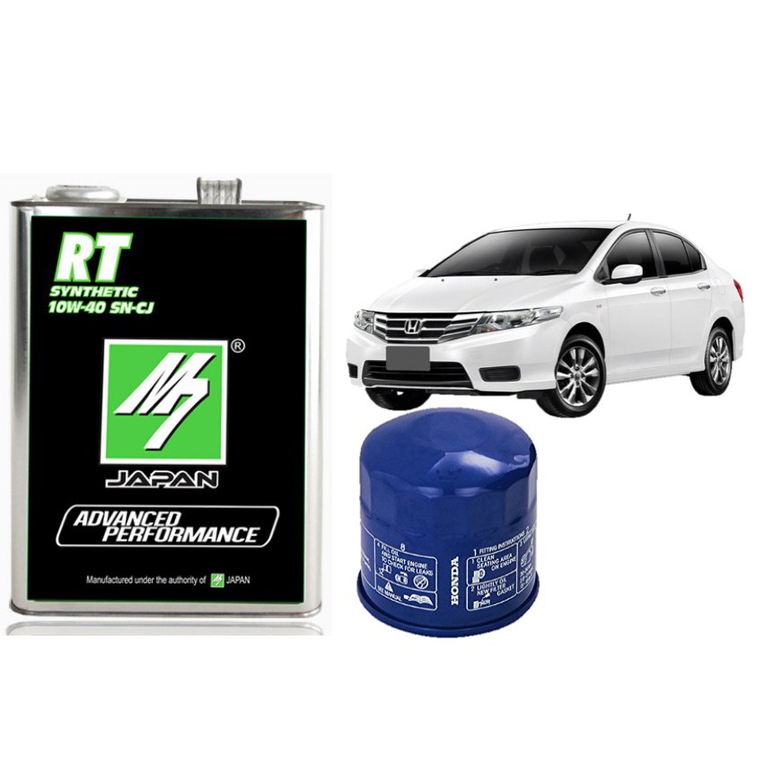 Honda City Semi Synthetic Service Package using M7 RT Engine Oil SN 10W40