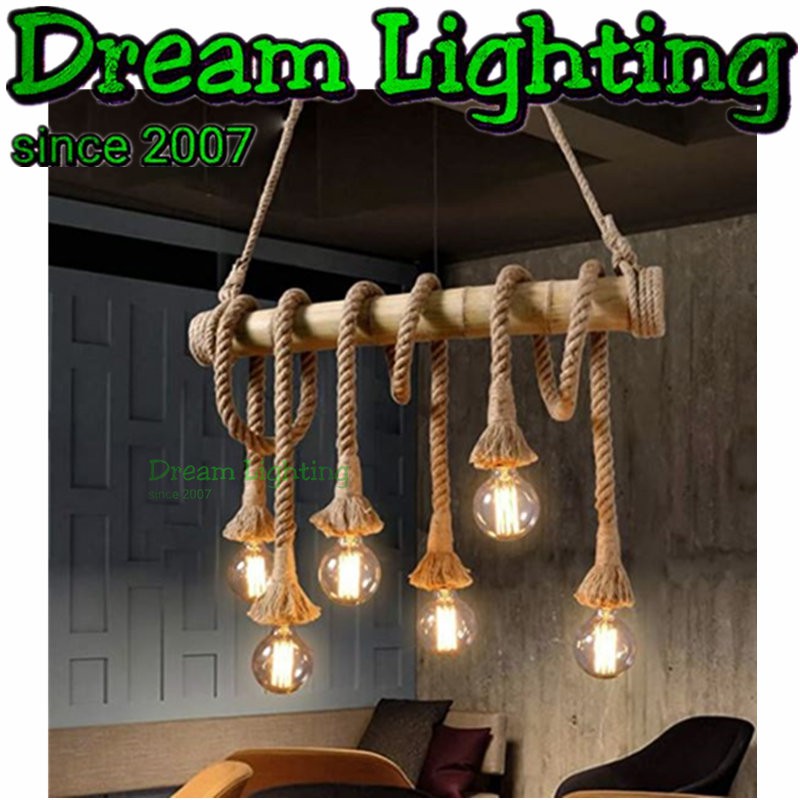 Dream Lighting / Retro Style Modern Bamboo Pendant Lights / Lampu ...