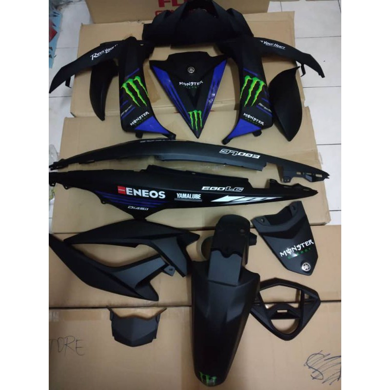 coverset-scooter-ego-lc-ego-lc-fi-monster-mattblack-shopee-malaysia