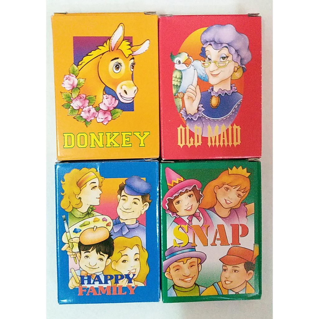 PLAY CARD GAMES OLD MAID HAPPY FAMILY/DONKEY/SNAP Shopee Malaysia