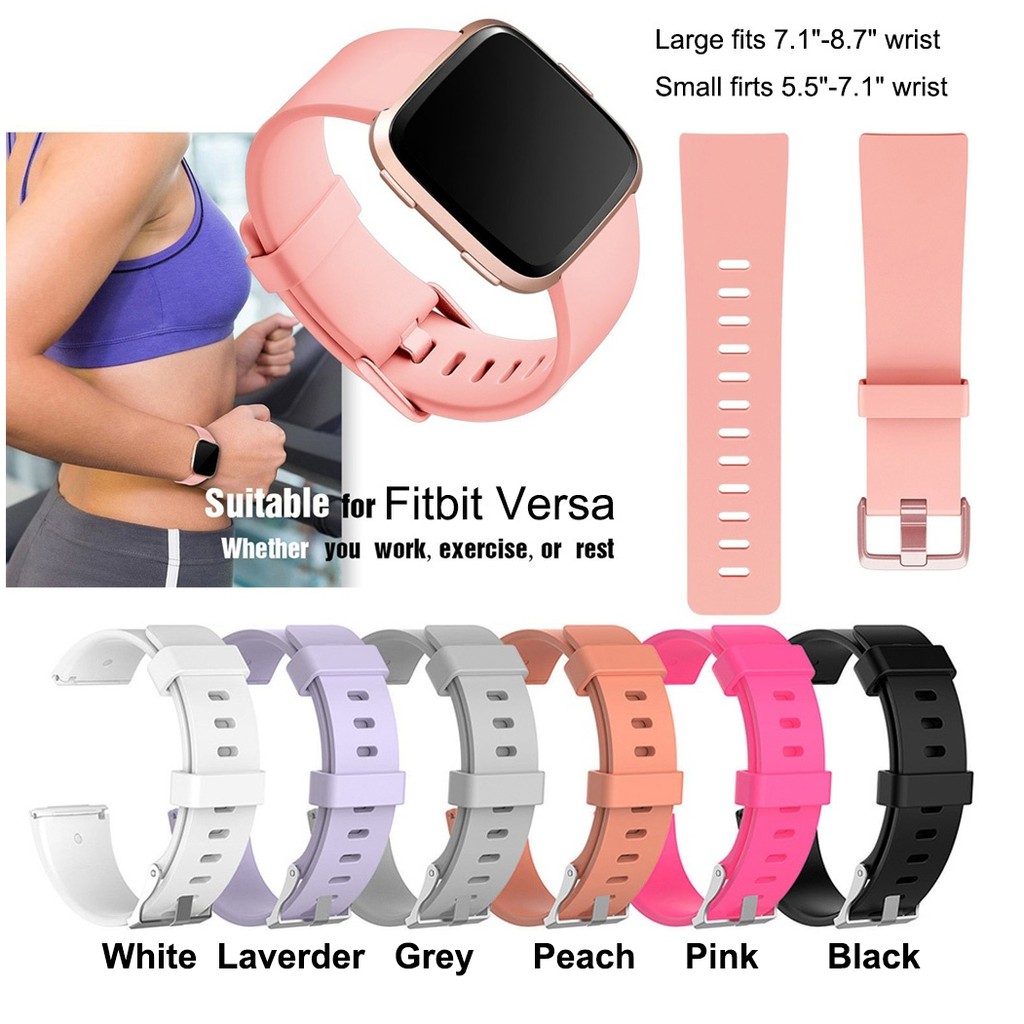 fitbit versa lite smartwatch with small & large band