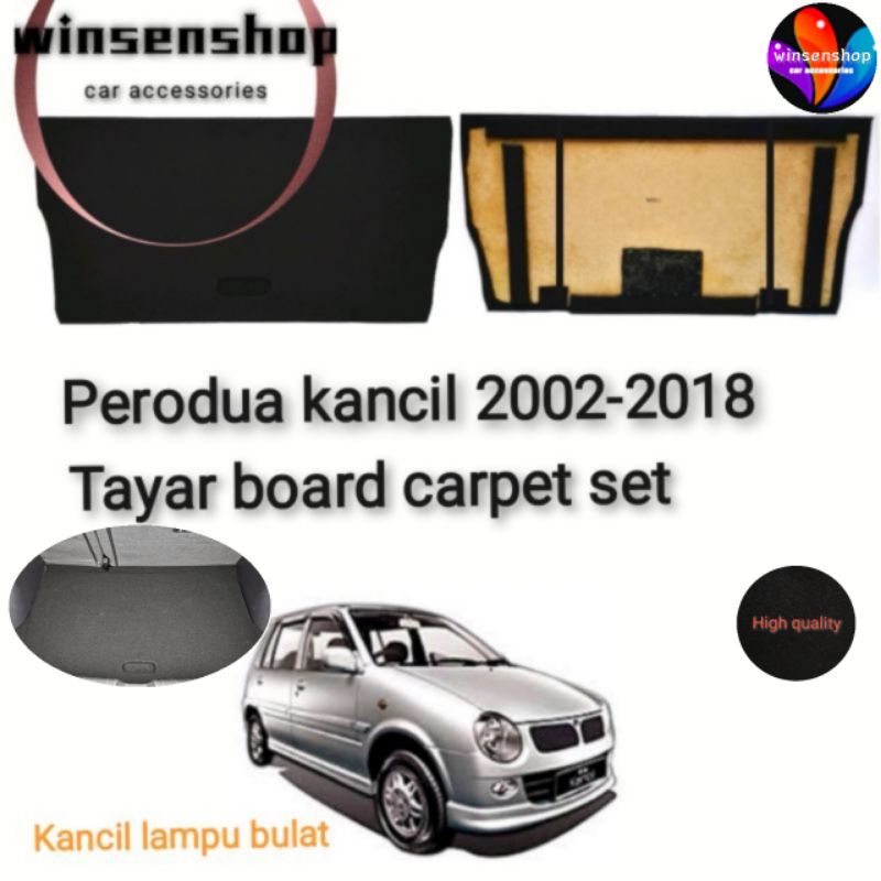 Perodua Kancil Lampu Bulat Bonet Tayar Board Mdf Board Waterproof Shopee Malaysia