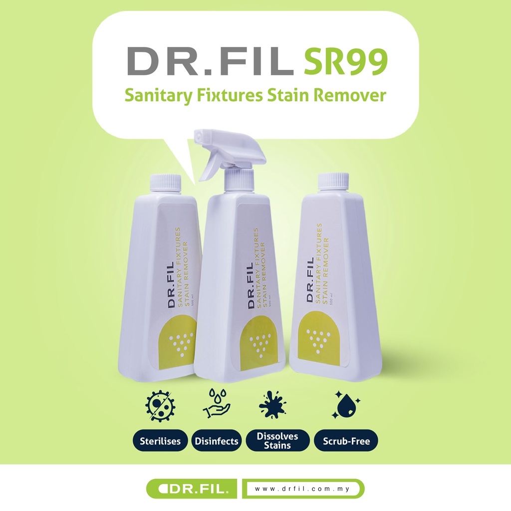 DR.FIL SR99 SPRAY (STAIN REMOVER FOR TOILET BOWL Formulation by an