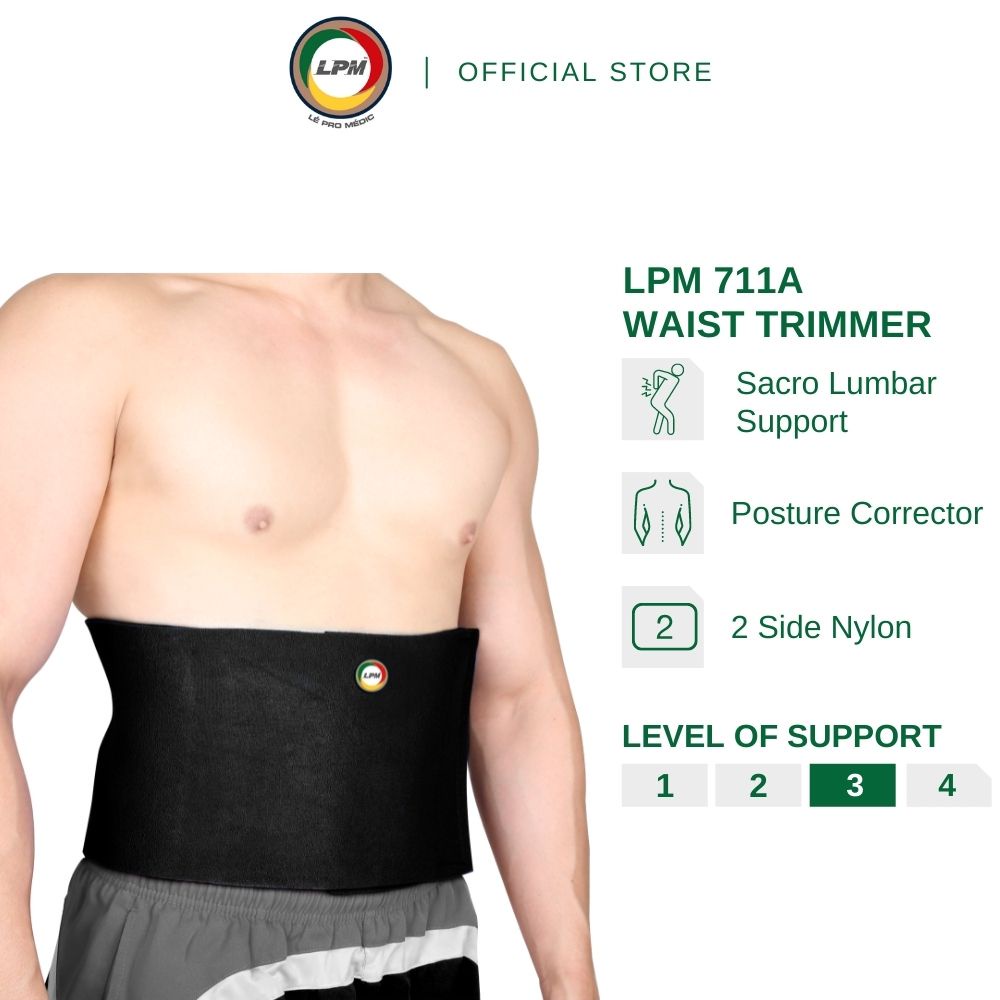 LPM Waist Trainer 711A Lower Back Support Deluxe Body Shaper 2 Sided ...