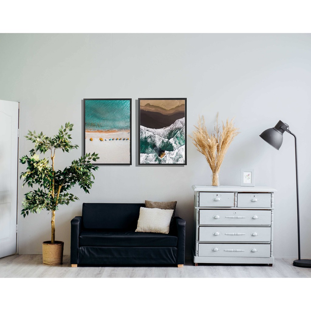 Ikea Fiskbo Wall Deco 50 X 70cm Including Minimalist Alam Cetak Picture Frame Beach Design Shopee Malaysia