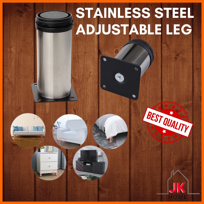 JK Leg Adjustable Leg Stainless Steel Kaki Sofa TV