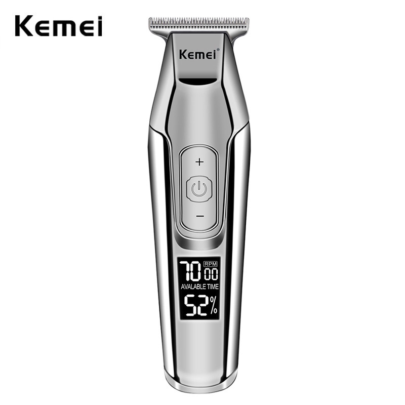 Kemei LCD Display Beard Hair Trimmer Cutter Electric ...