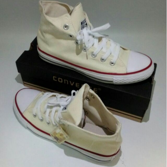 converse high cut beige
