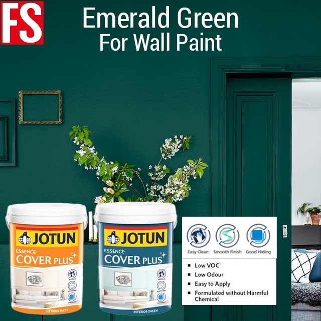 Emerald Green paint Jotun Interior Wall 1L /Jotun Emerald Green cat ...