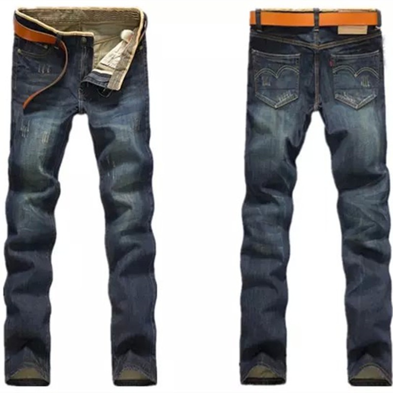 Ready Stock Skinny Jeans for Men Jeans Men's Retro Pants Straight-leg ...