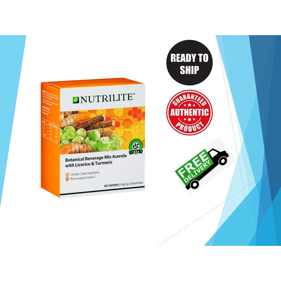 AMWAY Nutrilite Botanical Beverage Mix Acerola Cherry With Licorice