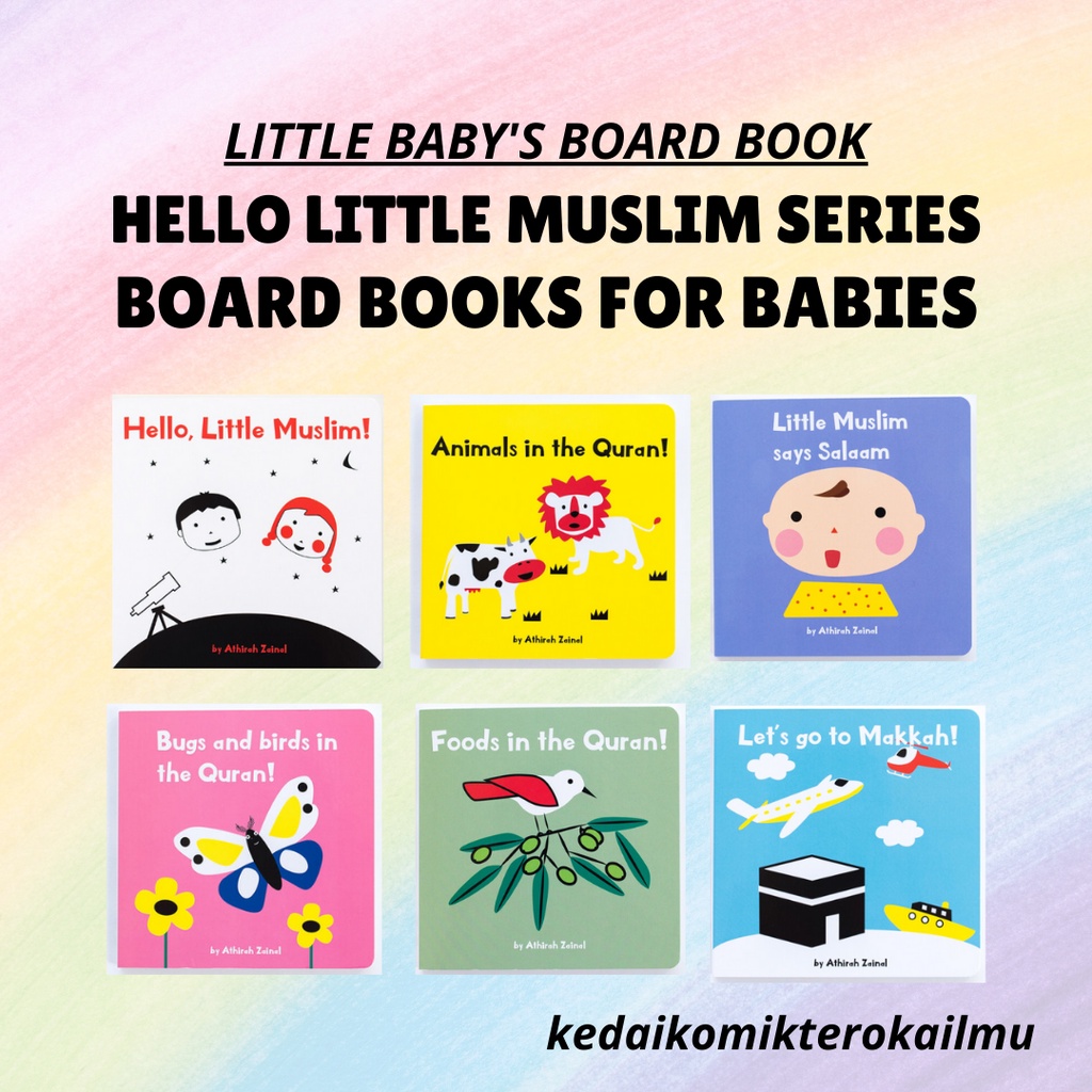 Oliek Book Islamic Board Books for Baby/ Toddlers high contrast