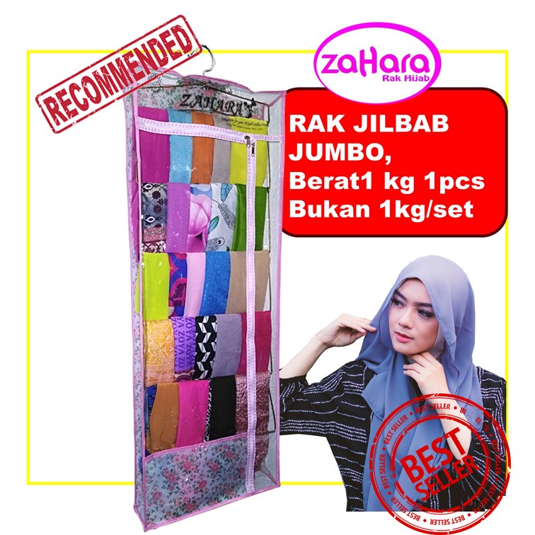 Zaharakus PREMIUM Rack HIJAB JUMBO Thick Rack Mica Thick HIJAB Plain ...