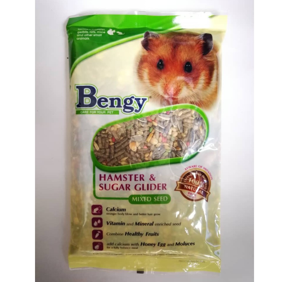 Bengy Mixed Seed Hamster Sugar Glider Gerbil Food Feed 500g | Shopee ...