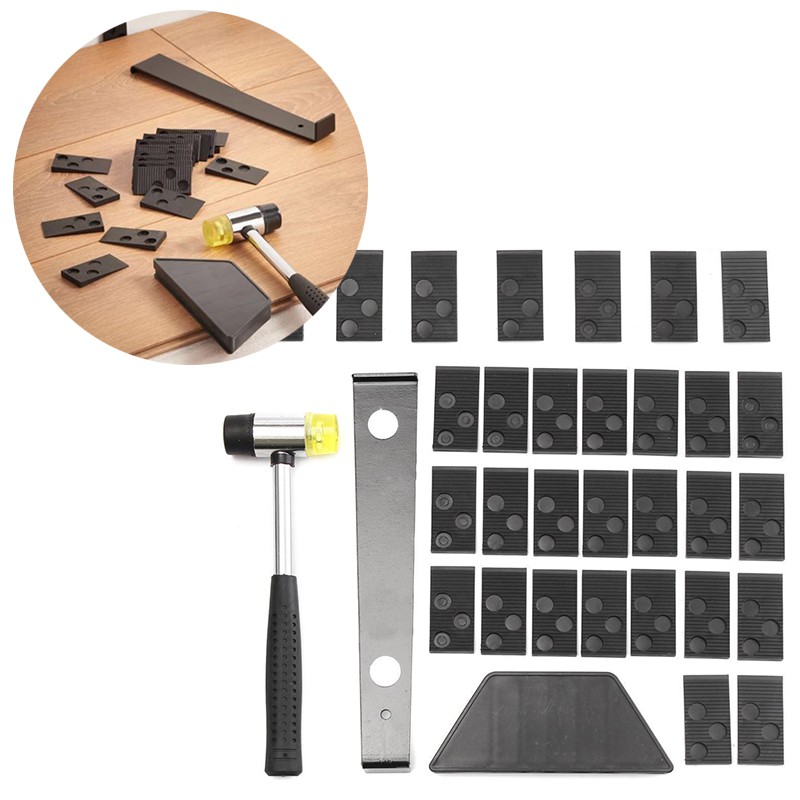 Wood Laminate Flooring Installation Tool Floor Fitting Kit With Mallet Spacers