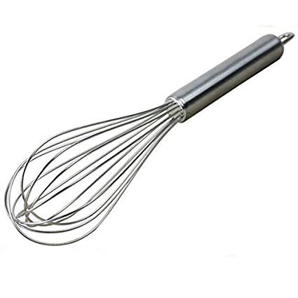 10 Inch Stainless Steel Wire Whisk Egg Beater With Hanging 