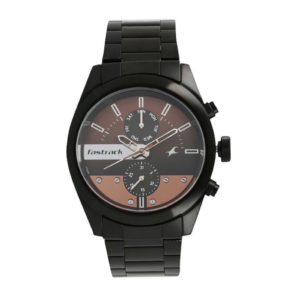 Fastrack The Slide Skateboard Inspired Layered Watch 3218SL01 Shopee