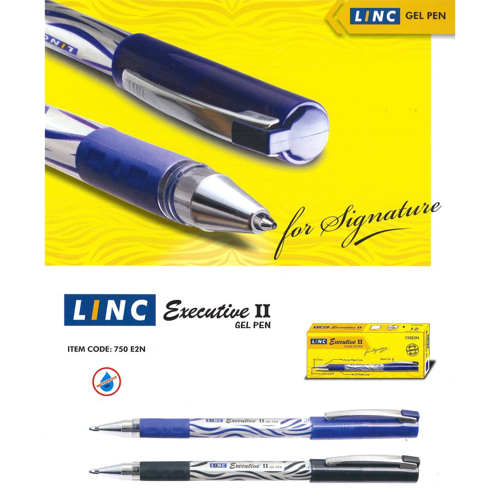 LINC 750E2N EXECUTIVE II GEL PEN 0.7MM