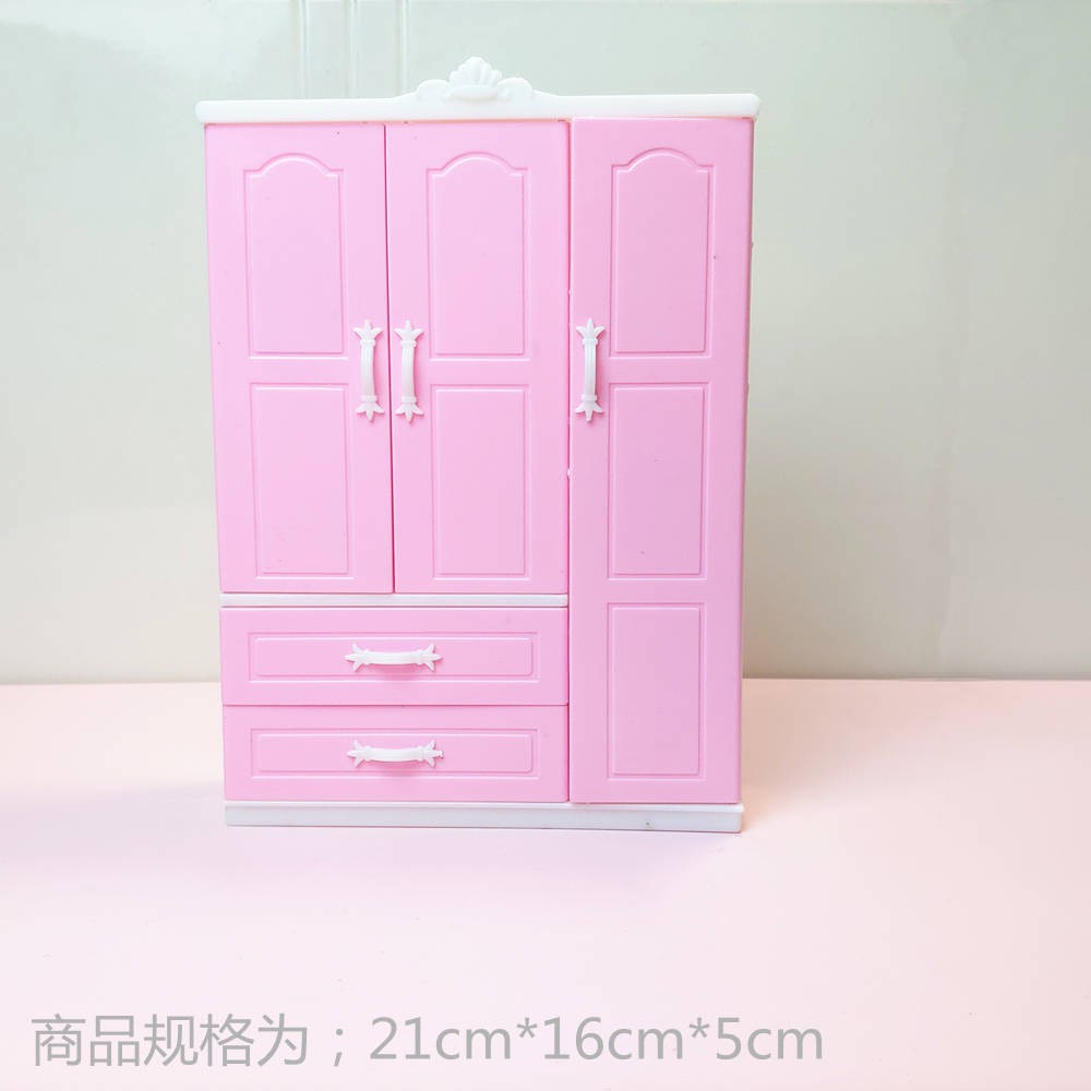 Barbie Doll Clothes Storage Wardrobe Room Dream Closet Shopee