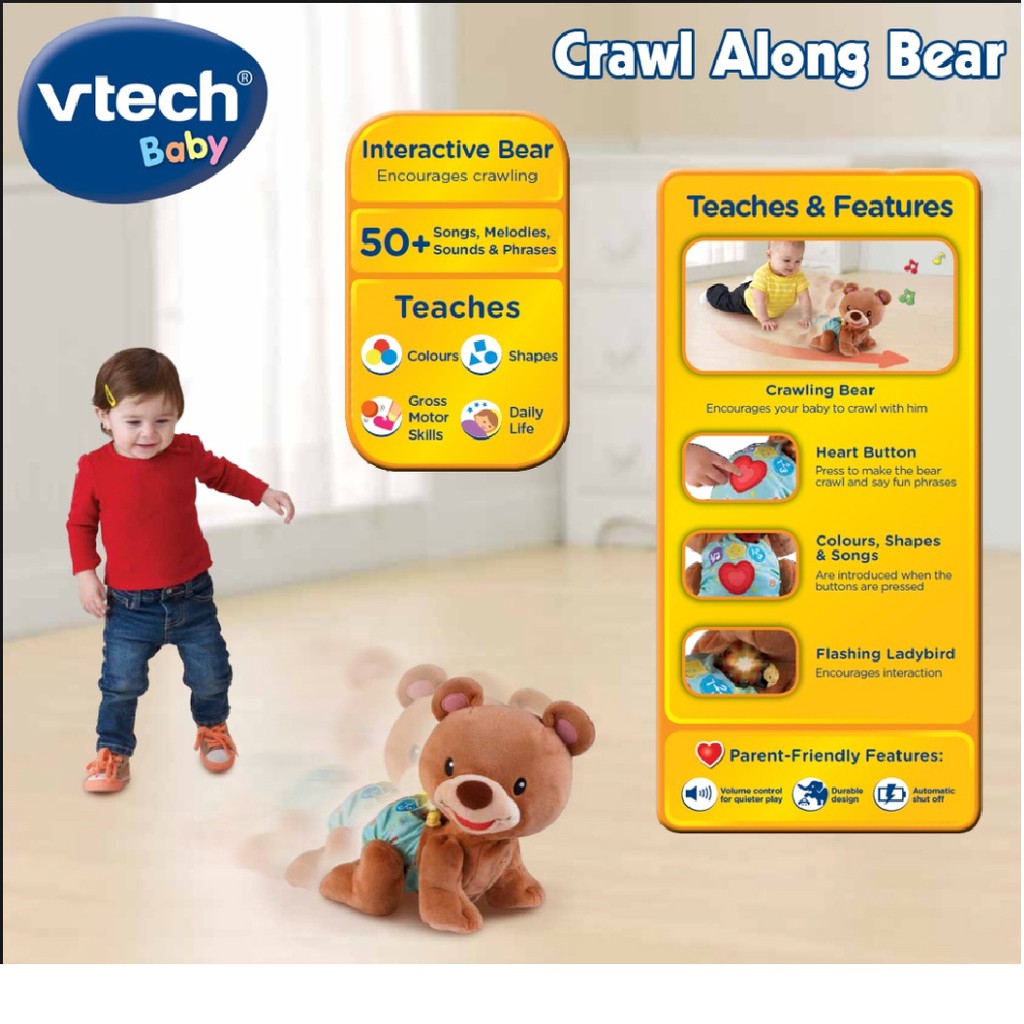 vtech crawl along bear