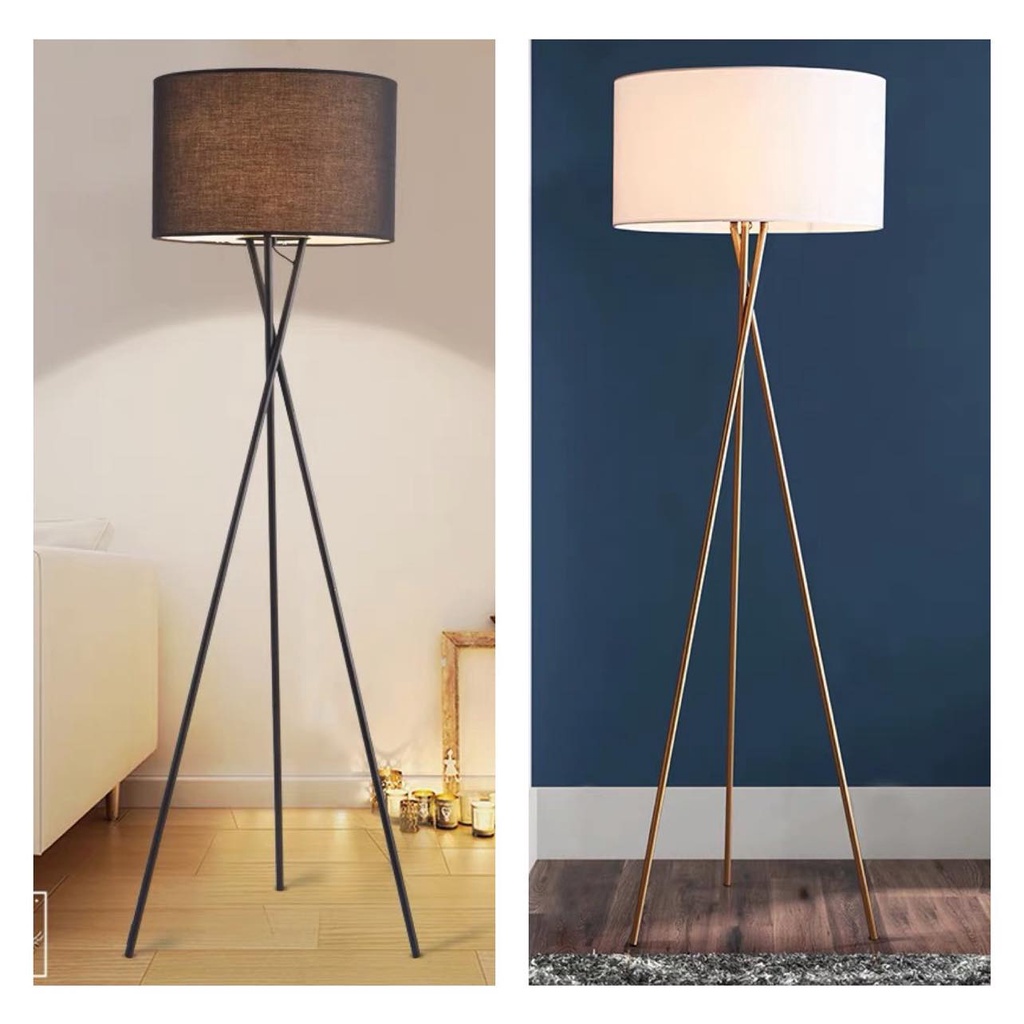 Premium Floor Lamp Tripod Stand Lamp Standing Lamp Reading Lamp Bedside Lamp Floor Lamp Lampu Lantai Lampu Berdiri IKEA