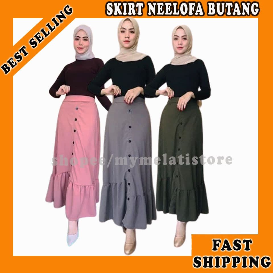 Skirt Neelofa Butang Viral | Shopee Malaysia