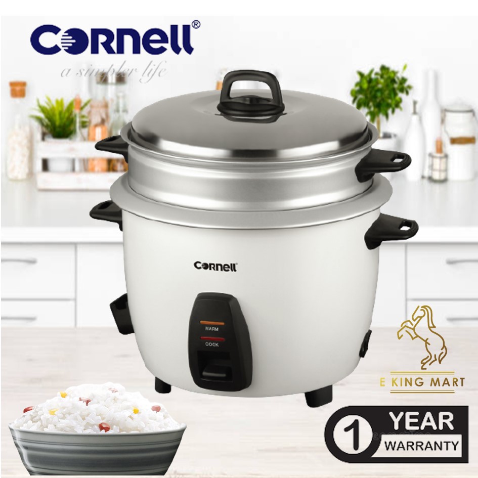 Cornell Rice Cooker CRC-CS182ST 1.8L Kept Warm Steam Tray Periuk Nasi Kukus