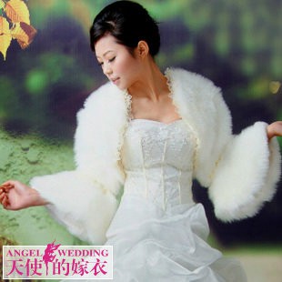 Lip Angel Wedding Dress Shawl Bridal Wedding Fur Shawl Dress Coat