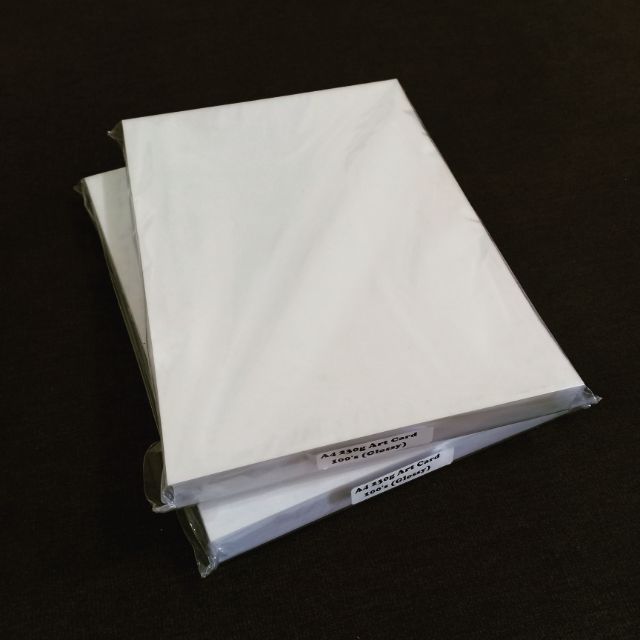 SH ART CARD GLOSSY PAPER 230GSM 100PCS PER PACK SUITABLE FOR INKJET & LASER PRINTER QUICK DRY