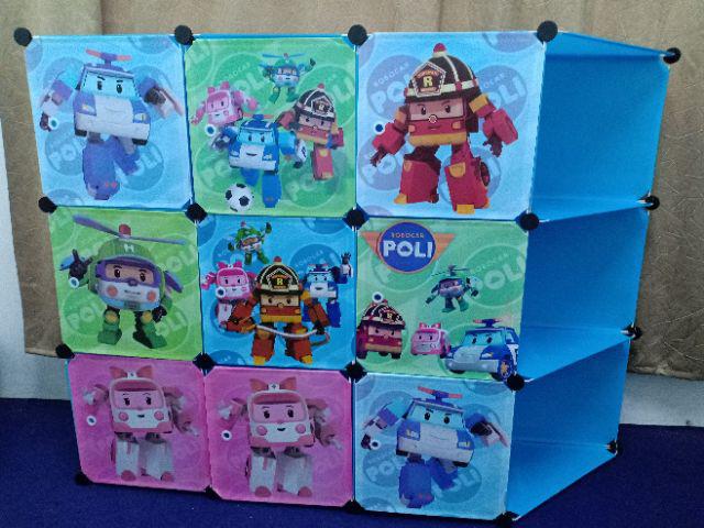9 Cube Corner DIY  Kids Wardrobe Almari  Kanak2 Pasang 