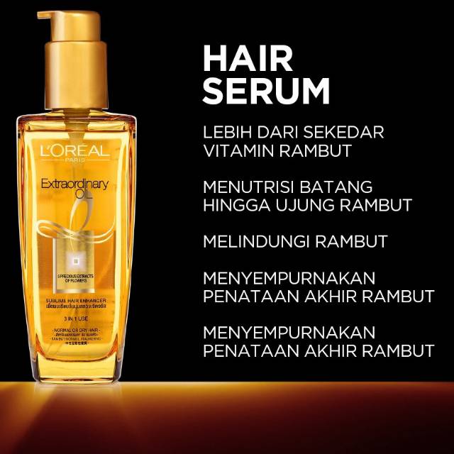 Loreal Extraordinary Oil Hair Serum 100ml | Shopee Malaysia